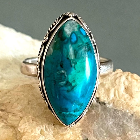 Jewelry - Vintage Chrysocolla Sterling Silver Ring